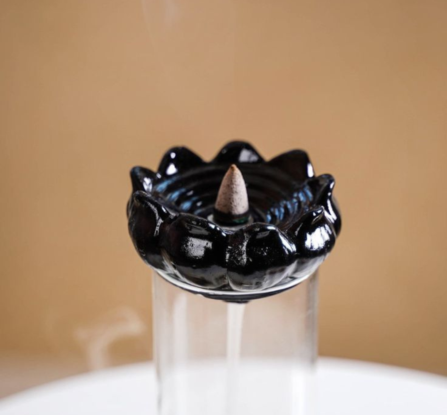 Bhaktic Shiva Backflow Incense Burner with Shivling – Ceramic Smoke Fountain with  Backflow Cones